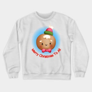 Cute Christmas Gingerbread Man Crewneck Sweatshirt